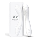 Flexible Bending Silicone Vibrator White 200mm x 47mm Electric Massager